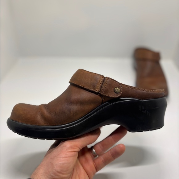 Ariat Brown Leather Clogs Mule Slip On Shoes Women’s 8.5 EU 39.5 - Picture 12 of 14